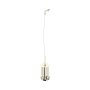 Perrin & Rowe Unslotted Basin Waste with Metal Plug Stay & Chain - Nickel