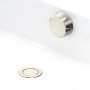 Perrin & Rowe Bath Pop-Up Waste & Overflow with 550mm Concealed Pipes - Pewter