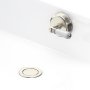 Perrin & Rowe Combined Pop-Up Waste and Overflow with 550mm Concealed Pipes - Pewter