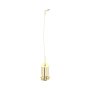 Perrin & Rowe Unslotted Basin Waste with Metal Plug Stay & Chain - Gold