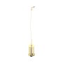 Perrin & Rowe Unslotted Basin Waste with Metal Plug Stay & Chain - Polished Brass