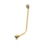 Perrin & Rowe Bath Waste & Overflow with Exposed Pipes - Satin Brass