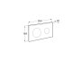 Roca In-Wall PL10 Dual Flush Plate (Duplo One) - Gold