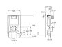Roca Duplo S Low Height Wall Hung WC Frame & Cistern