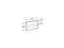 Roca In-Wall PL1 Dual Flush Plate (Duplo One) - Grey