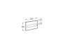 Roca In-Wall PL1 Dual Flush Plate (Duplo One) - Polished Stainless Steel