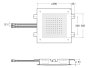Roca Raindream 380 x 380mm Ceiling-Mounted Shower Head with Rain & NightRain Functions - Titanium Black