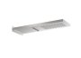 Roca Raindream 165 x 537mm Wall-Mounted Shower Head with Rain & Waterfall Functions - Stainless Steel 