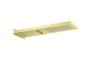 Roca Raindream 165 x 537mm Wall-Mounted Shower Head with Rain & Waterfall Functions - Brushed Brass