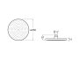 Roca Rainsense 230mm Round Shower Head with Rain Function - Matt Black