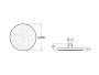 Roca Rainsense 230mm Round Shower Head with Rain Function - Matt White
