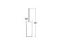 Roca Sonata Floor Standing Toilet Brush Holder - Matt Black - Stock Clearance