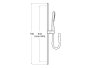 Roca Stella Shower Kit with Handshower, Rail & Hose - Matt White