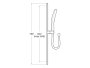 Roca Plenum Shower Kit with Handshower, Rail & Hose - Matt White
