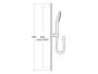 Roca Sensum Shower Kit with Handshower, Rail & Hose - Matt White
