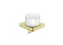 Roca Tempo Wall-Mounted Soap Dispenser - Brushed Brass