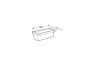 Roca Tempo Container - Brushed Brass