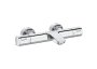 Roca T-500 Wall-Mounted Thermostatic Bath/Shower Mixer - Chrome