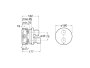 Roca T-500 Thermostatic Bath/Shower Mixer with Automatic Diverter (2 Ways) - Stainless Steel