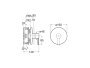 Roca Targa Built-In 1 Way Shower Mixer - Matt White