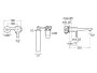 Roca Targa Wall Mounted Basin Mixer - Chrome