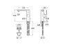 Roca Targa Large Smooth Body Cold Start Basin Mixer - Chrome