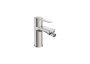 Roca Targa Smooth Body Bidet Mixer with Flexible Hoses - Stainless Steel 
