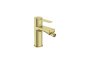 Roca Targa Smooth Body Bidet Mixer with Flexible Hoses - Brushed Brass