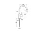 Roca Targa Kitchen Mixer Tap with High Swivel Spout & Aerator - Chrome