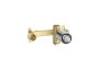 Roca Targa Wall Mounted Basin Mixer - Stainless Steel 