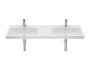 Roca The Gap 1400mm Double Wall-Hung Basin - White