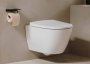 Roca Ona Wall-Hung Rimless Toilet with Horizontal Outlet - Supraglaze