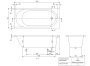 Villeroy & Boch O.Novo 1700 x 750mm Single Ended Bath & Feet Bundle