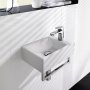 Villeroy & Boch Memento 400 x 260mm Wall-Hung Basin & Towel Rail Bundle