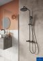 Villeroy & Boch Universal Exposed Dual Shower System with 200mm Shower Head - Matt Black