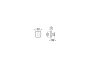 Roca Victoria Robe Hook - Matt Black