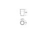 Roca Victoria Wall-Mounted Glass Tumbler - Matt Black