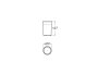 Roca Victoria Over Countertop Glass Tumbler - Matt Black