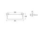 Roca Victoria 350mm Glass Shelf - Matt Black