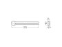 Roca Victoria 400mm Double Swivel Towel Rail - Matt Black