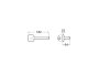 Roca Victoria Toilet Roll Holder Without Cover - Matt Black