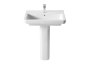 Roca Dama-N 650mm Wall-Hung 1 Tap Hole Basin - White