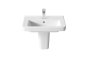 Roca Dama-N Compact 550mm Wall-Hung 1 Tap Hole Basin - White