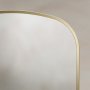 Origins Living Delphine 600 x 900mm Overmantle Arch Mirror - Brushed Brass