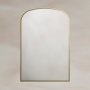 Origins Living Delphine 600 x 900mm Overmantle Arch Mirror - Brushed Brass