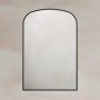 Origins Living Delphine 600 x 900mm Overmantle Arch Mirror - Black