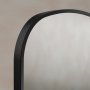 Origins Living Delphine 600 x 900mm Overmantle Arch Mirror - Black