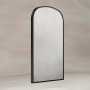 Origins Living Delphine 600 x 900mm Overmantle Arch Mirror - Black