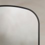 Origins Living Delphine 600 x 900mm Overmantle Arch Mirror - Black