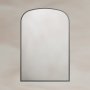 Origins Living Delphine 600 x 900mm Overmantle Arch Mirror - Gunmetal